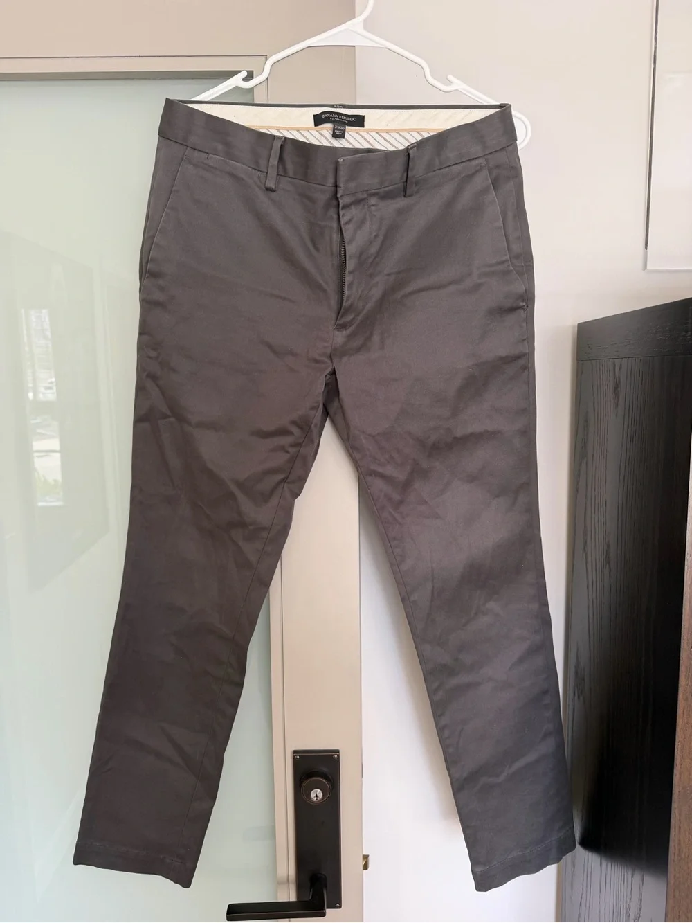 Banana Republic Men's Charcoal Gray Chinos